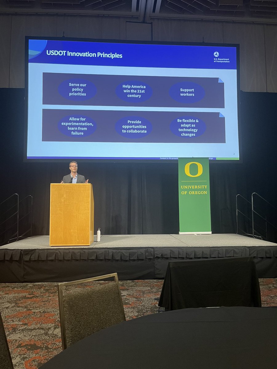 UrbanismNext's tweet photo. @Ben__Levine from @USDOT  speaking on People-Centered #Transportation Innovation. #urbnext2023 https://t.co/l9t2BoaIhF