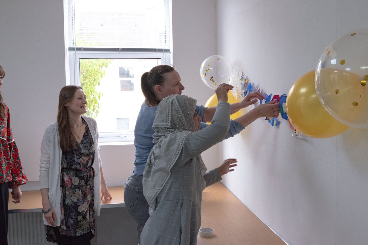 Artcore_UK's tweet photo. Eid Celebrations at Artcore! Hope all of you had a wonderful and prosperous Eid. We are so happy we got to celebrate with all of our  #artcorefamily! It was great seeing so many of you having a go at making hand made eid decorations!
@ace_national @TNLComFund https://t.co/V4Exl44qeL
