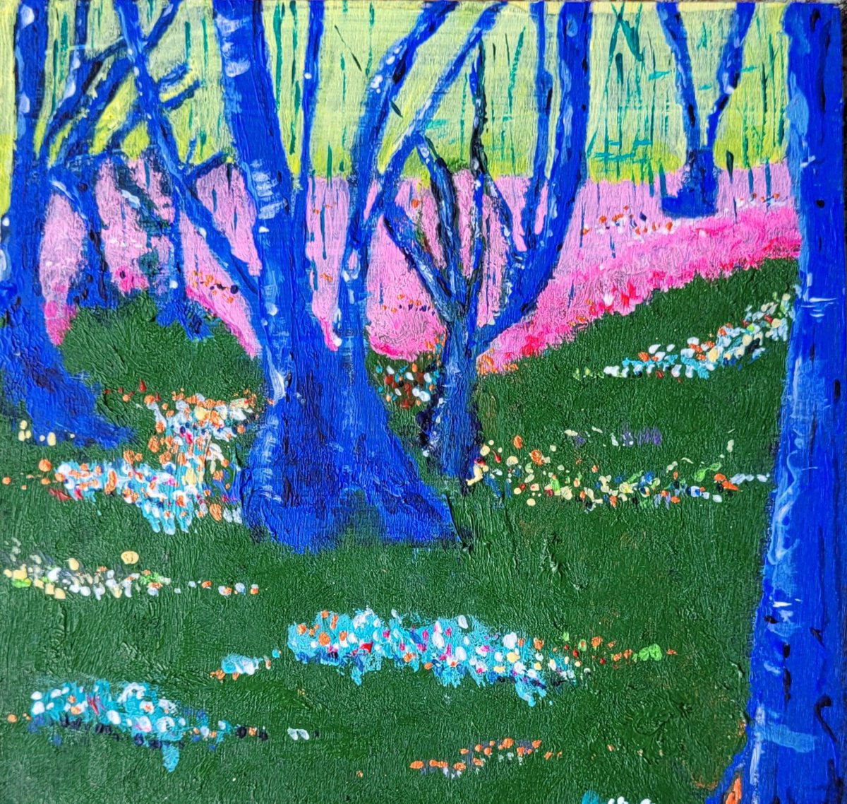 scenesbysophie's tweet photo. New work coming soon to Marks Tey @county_events 
27th May 2023 -  new work , exciting twist 
#contemporarylandscape #acryliclandscape #woodlandpainting #newartworks https://t.co/iv735pdBzF