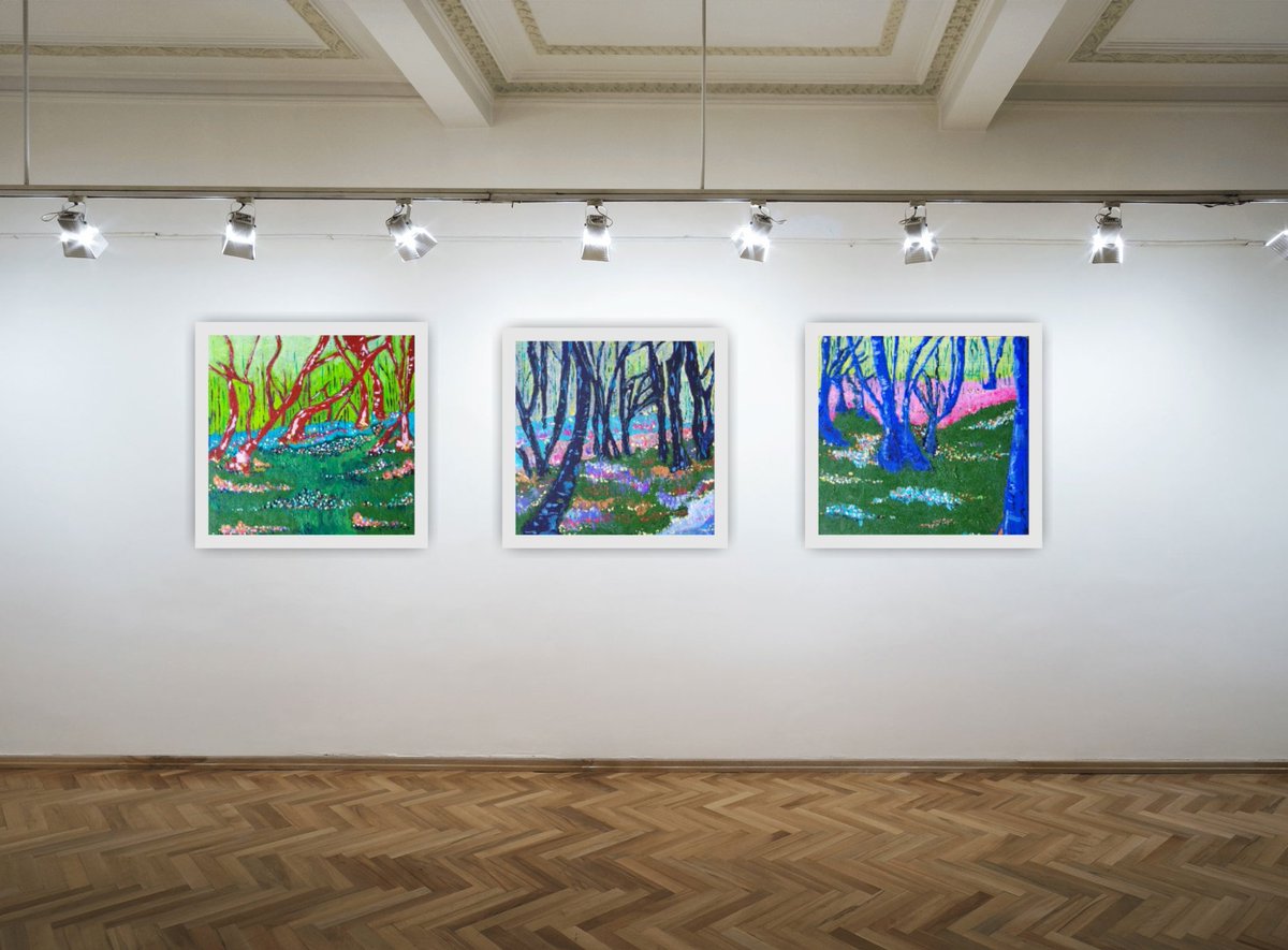 scenesbysophie's tweet photo. New work coming soon to Marks Tey @county_events 
27th May 2023 -  new work , exciting twist 
#contemporarylandscape #acryliclandscape #woodlandpainting #newartworks https://t.co/iv735pdBzF