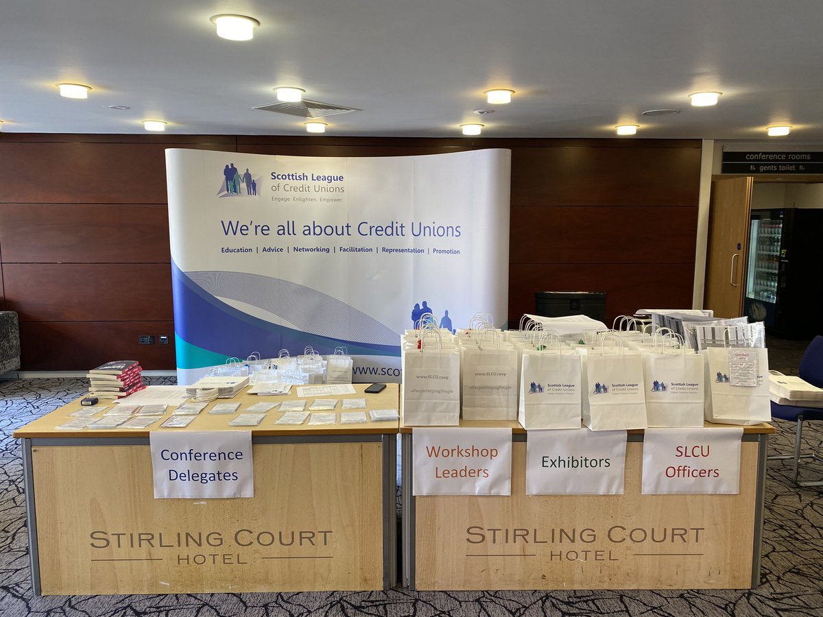 The SLCU Spring Conference 2023 registration desk has now opened.

Almost 80% of our member credit unions are registered to attend for a weekend of learning, networking and socialising. 

#PeopleHelpingPeople
#SLCUspring23