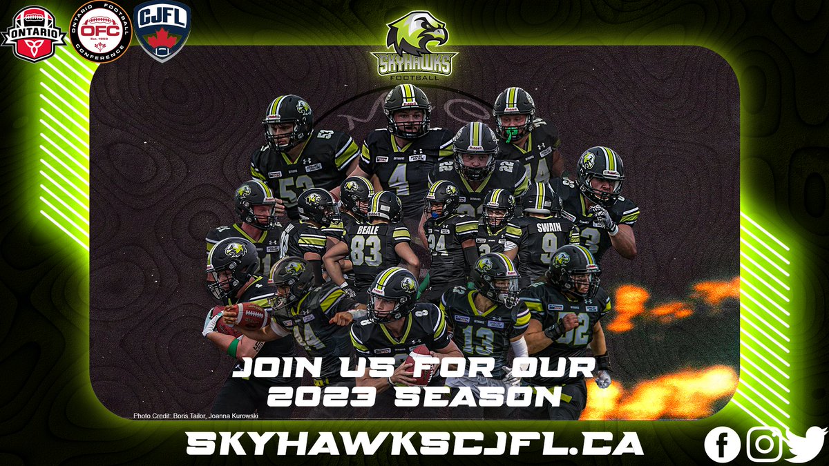 The Quinte Skyhawks CJFL team is looking for position coaches for the 2023 season. Please email coachmellor@skyhawksfootball.ca for more information and interview times. #cjfl #football