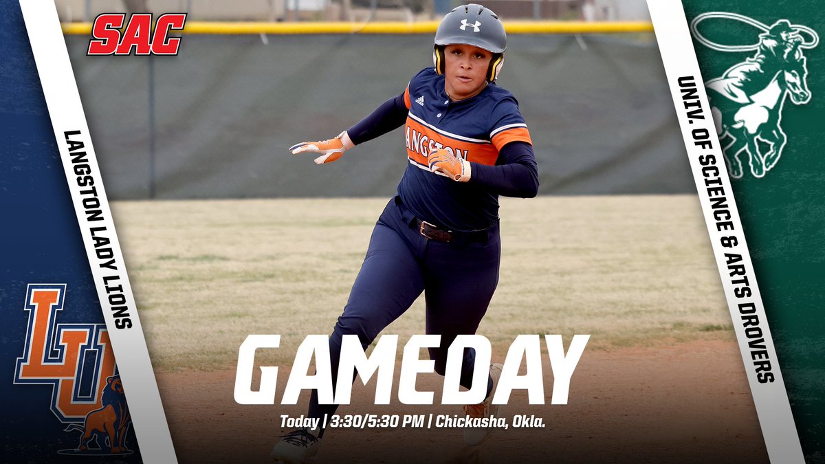 LangstonSports's tweet image. GAMEDAY! #LUSB closes out the regular season today vs USAO! Opening pitch set for 3:30 pm!

🆚 USAO
📍 Chickasha, Okla.
🕕 3:30/5:30 pm
📺 bit.ly/3LaKUnY
📊 bit.ly/3oLhgOt

#goLions #FeartheRoar