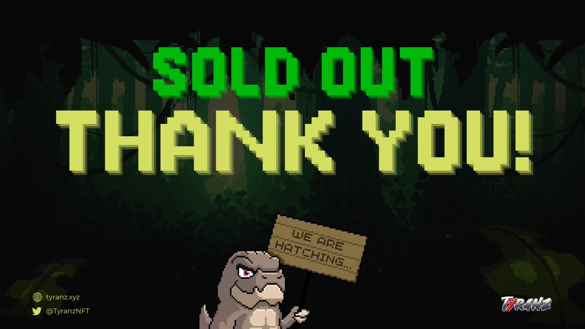 🦖SOLD OUT

Thank you!

Let's get to work. We'll build an empire!

WE ARE TYRANZ