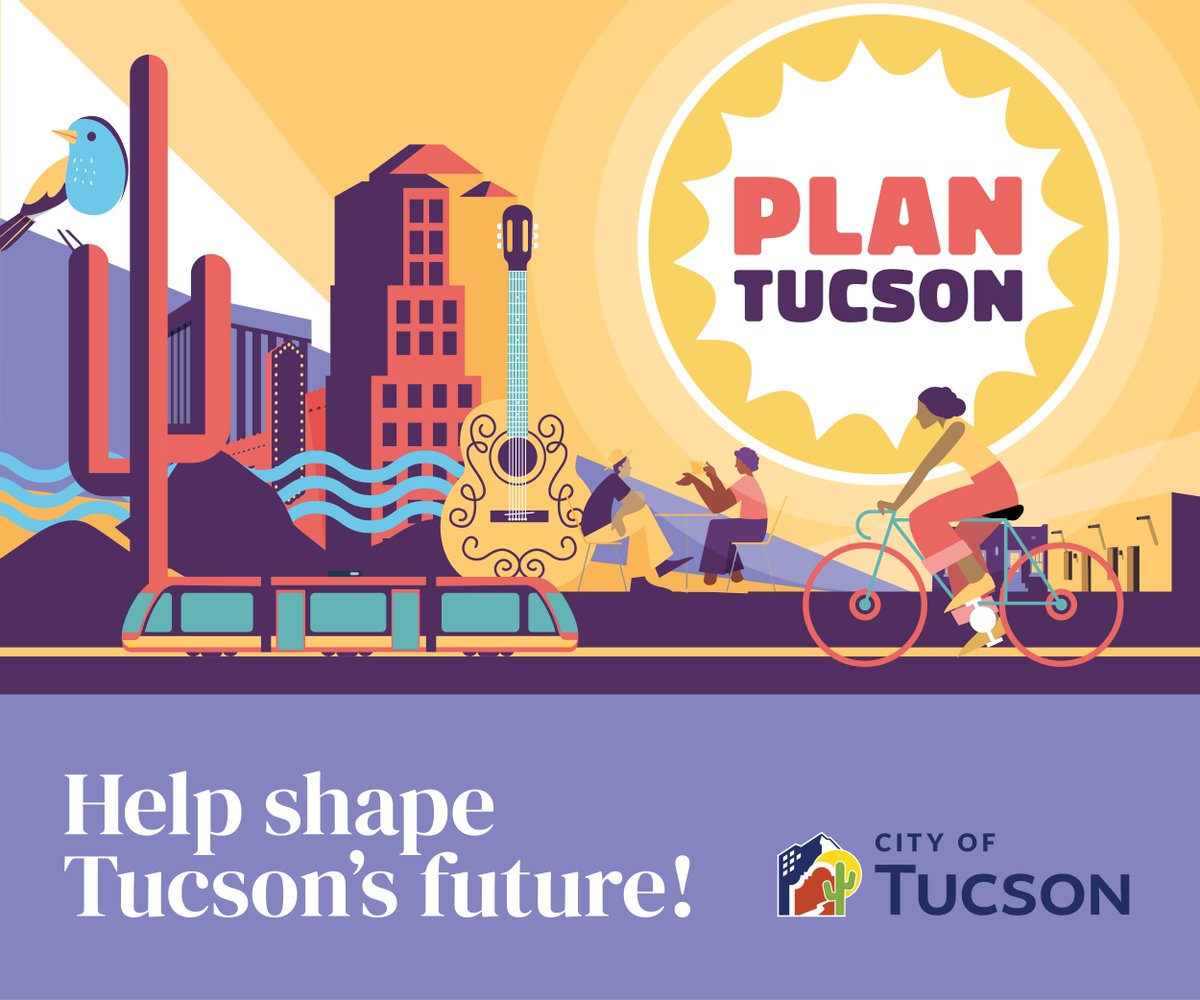 ONLY A FEW DAYS LEFT! The #PlanTucson Phase 1 Survey will close on Sunday, April 30. The <a href="/cityoftucson/">City of Tucson</a> wants your input on the priorities and visions for the future of #Tucson over the next 20 years! #PlanTucsonWithUs

SURVEY: bit.ly/PlanTucsonPhas…