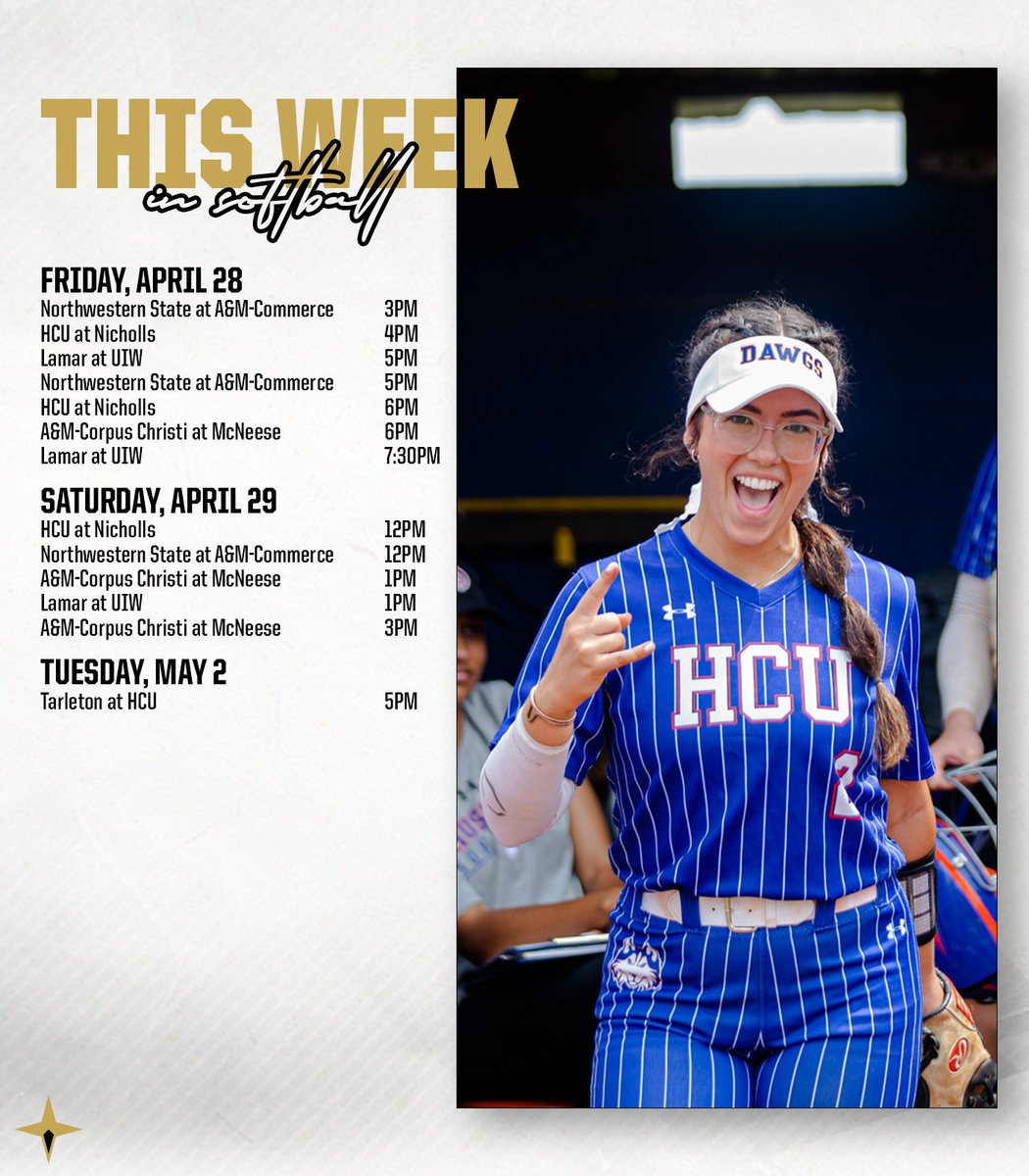 Here we go again! It's another exciting weekend of Southland Softball!

#EarnedEveryDay x 🥎