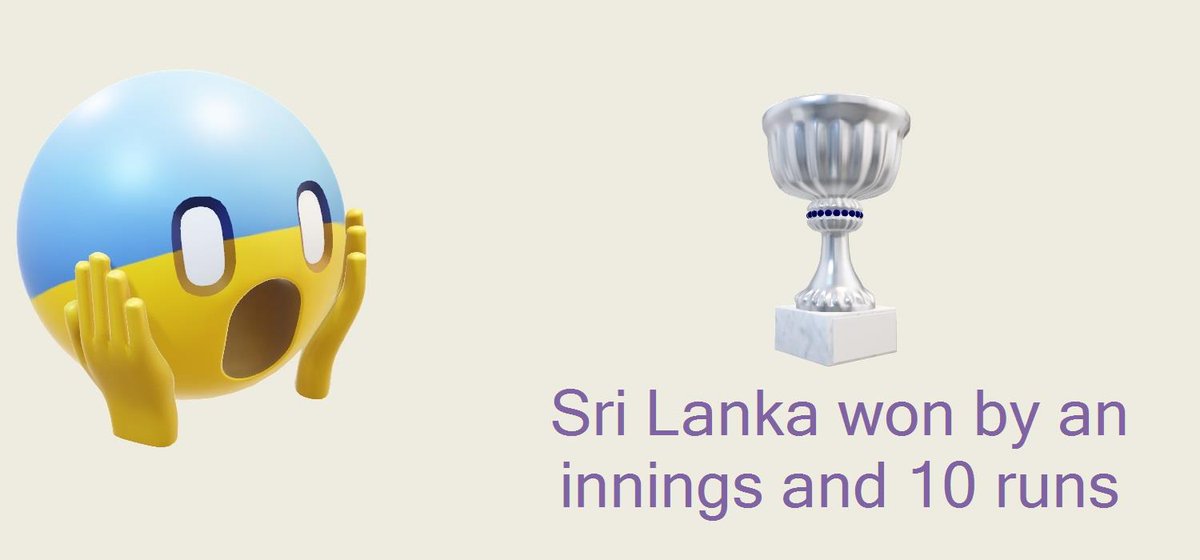 Cricstat_Z's tweet image. IRELAND v SRI LANKA, Galle - 2nd match(Test)
Sri Lanka won by an innings and 10 runs

#IREvSL #SLvIRE #IREvsSL #SLvsIRE @OfficialSLC @cricketireland #BackingGreen #SEBC #CricstatZ