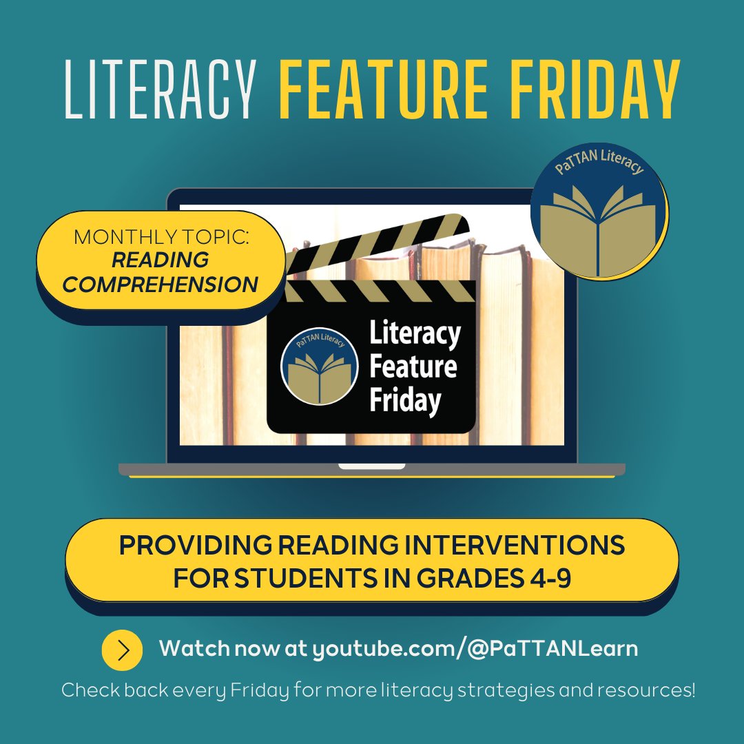 Are your students not reading accurately and fluently with good comprehension? For today’s Literacy Feature, check out this webinar with Dr. Archer to gain insights into reading intervention for older struggling readers: youtube.com/watch?v=vyNASL… #literacyresources #literacymatters