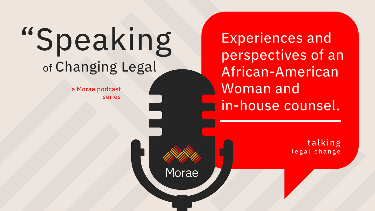 moraeglobal's tweet photo. Our latest episode in the "Speaking of Changing Legal" Podcast Series - featuring an interview w/ Phyllis Turner-Brim, a Deputy General Counsel at HP, who speaks about her career and experiences as an African American woman in the legal field.

https://t.co/WyJcu7Y8oF https://t.co/DymPwXm5jc