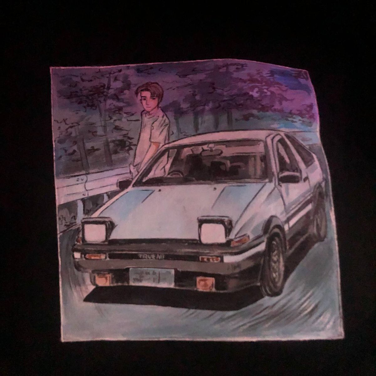 MetaEliza's tweet image. Friend gifted me a custom Initial D First Staget-shirt!! Thanks for the surprise, you're the best😭🧡