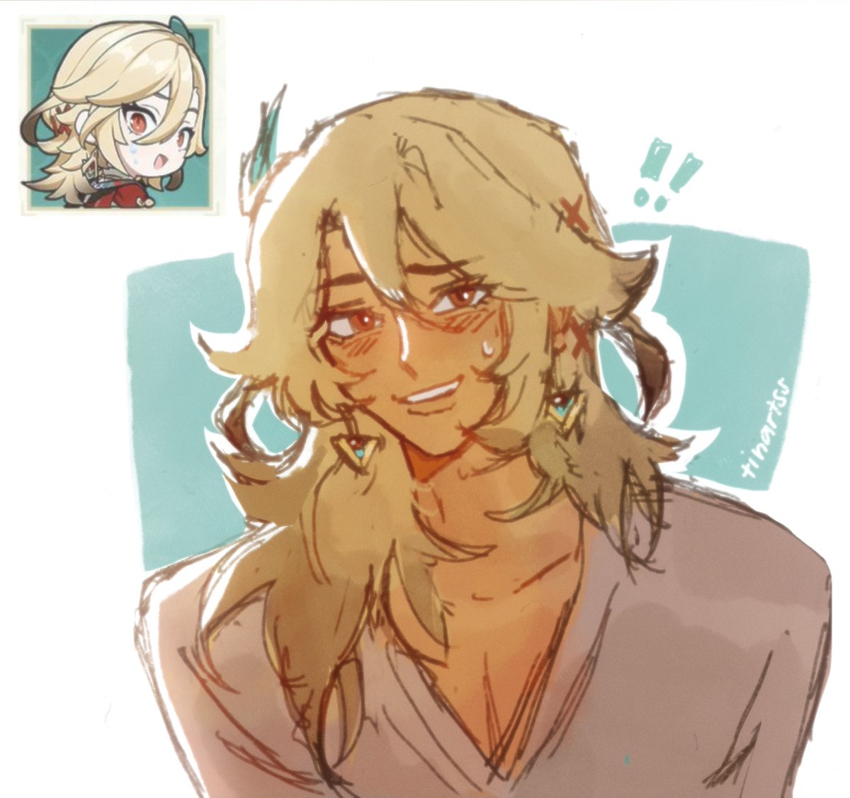 「he is so pretty i am unwell #kaveh」|tinのイラスト