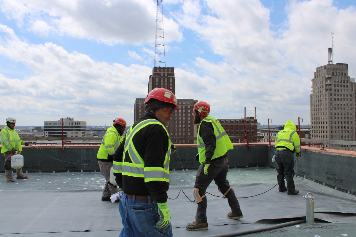 BairdCenter's tweet photo. May 1 marks the start of #ConstructionSafetyWeek. We will feature one worker at the #wisconsincenterexpansion job site every day next week to discuss several aspects of safety on and off the site. #strongvoicessafechoices https://t.co/GK3hHDDn9K