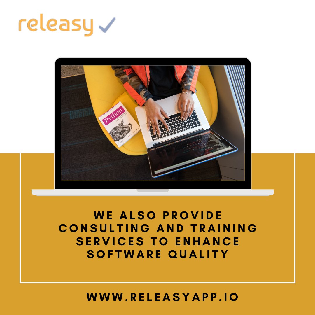 releasycorp's tweet photo. We Also Provide Consulting And Training Services To Enhance Software Quality.

#Engineering #IT #technology #software #test #releasy #developers  #projects #releases #admin #panel https://t.co/18A5yW7YPR