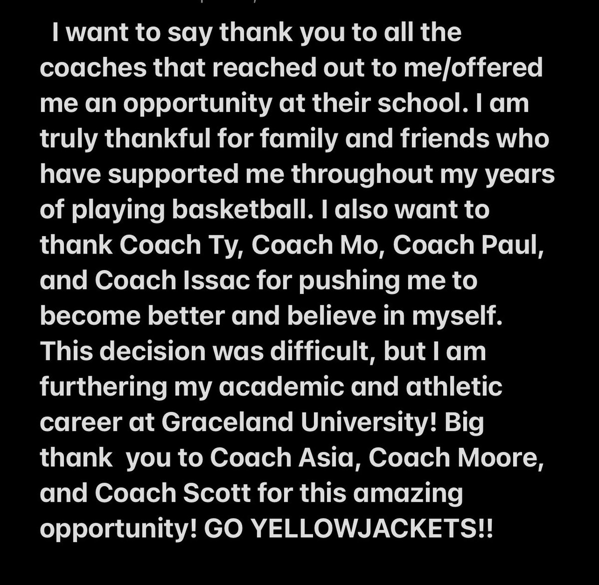 Committed 🖤💛. #Yellowjackets <a href="/Slowmosports23/">Coach Mo</a> <a href="/BookerGirlsBall/">Booker Girls Bball</a> <a href="/FGC_MiracleBB/">FGC Miracle UA Rise</a> <a href="/CoachTyBryant/">Ty Bryant</a>