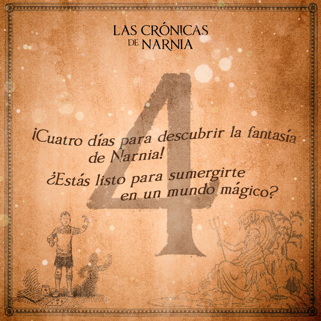 ¿Listo para conocer a Aslan, el león más poderoso de Narnia? En 4 días podrás descubrir El león, la bruja y el ropero, ¡con una traducción completamente nueva y mejorada para tu disfrute! #LaMagiadeNarnia #LasCrónicasDeNarnia