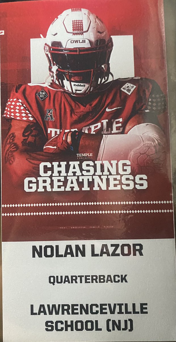 I had a great time visiting <a href="/Temple_FB/">Temple Football</a> today. A huge thanks to <a href="/CoachScheier/">Adam Scheier</a> and <a href="/CoachLangsdorf/">Danny Langsdorf</a> for showing me a great time!

<a href="/lazor_bill/">Bill Lazor</a> <a href="/CoachPoeWins/">Napoleon Sykes Jr.</a> <a href="/LvilleBigRedFB/">Lawrenceville Football</a> <a href="/PrepRedzone/">Prep Redzone 🏈</a> <a href="/Coach_Loughlin/">Pat Loughlin</a>