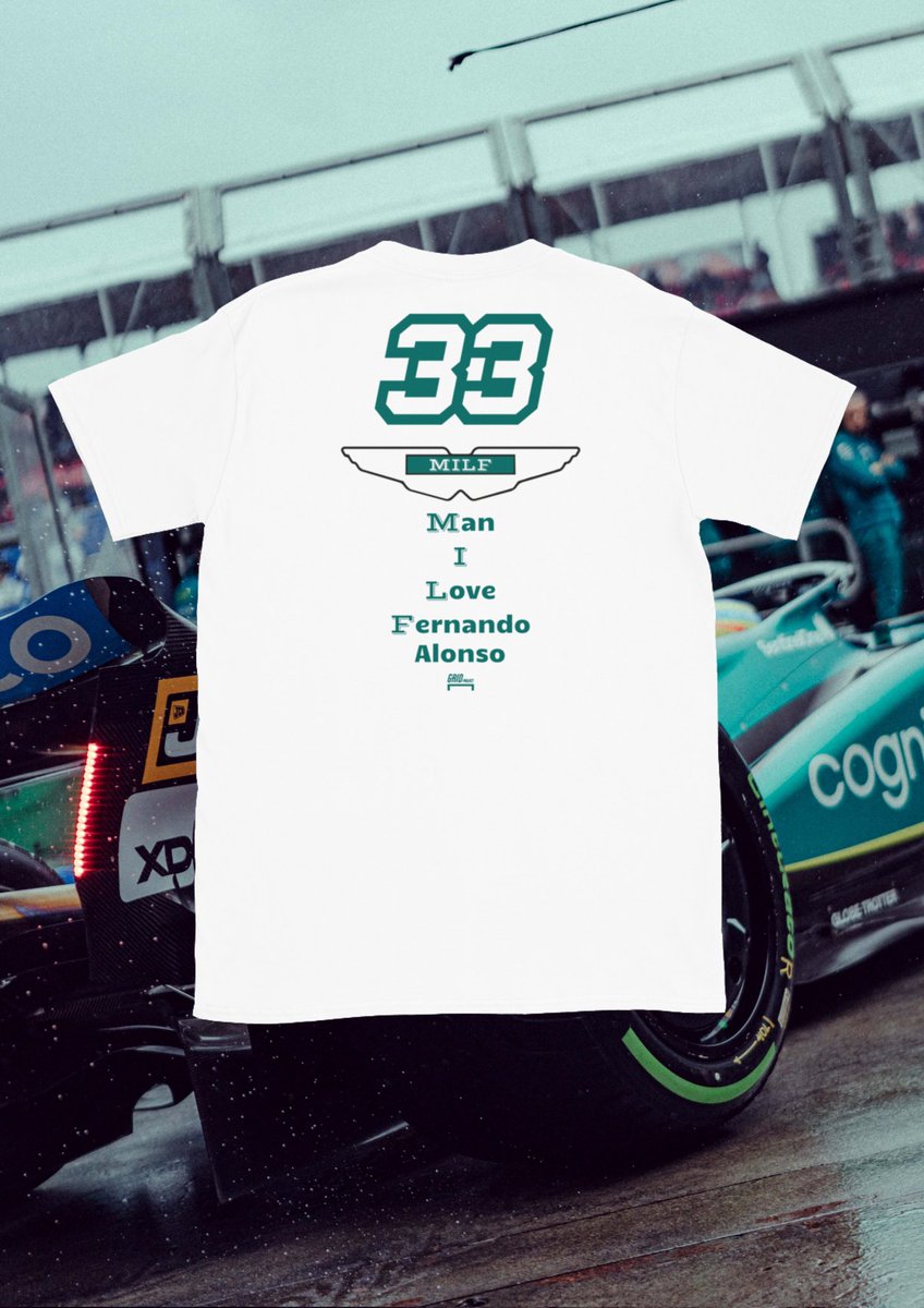 GRIDProject_'s tweet photo. ¨33¨ T-SHIRT 💙

Sí, soy una MILF: Man, I Love Fernando Alonso

#GRIDProject #como33 #FernandoAlonso 

https://t.co/3ztlcf4go1 https://t.co/N0J91aatyf