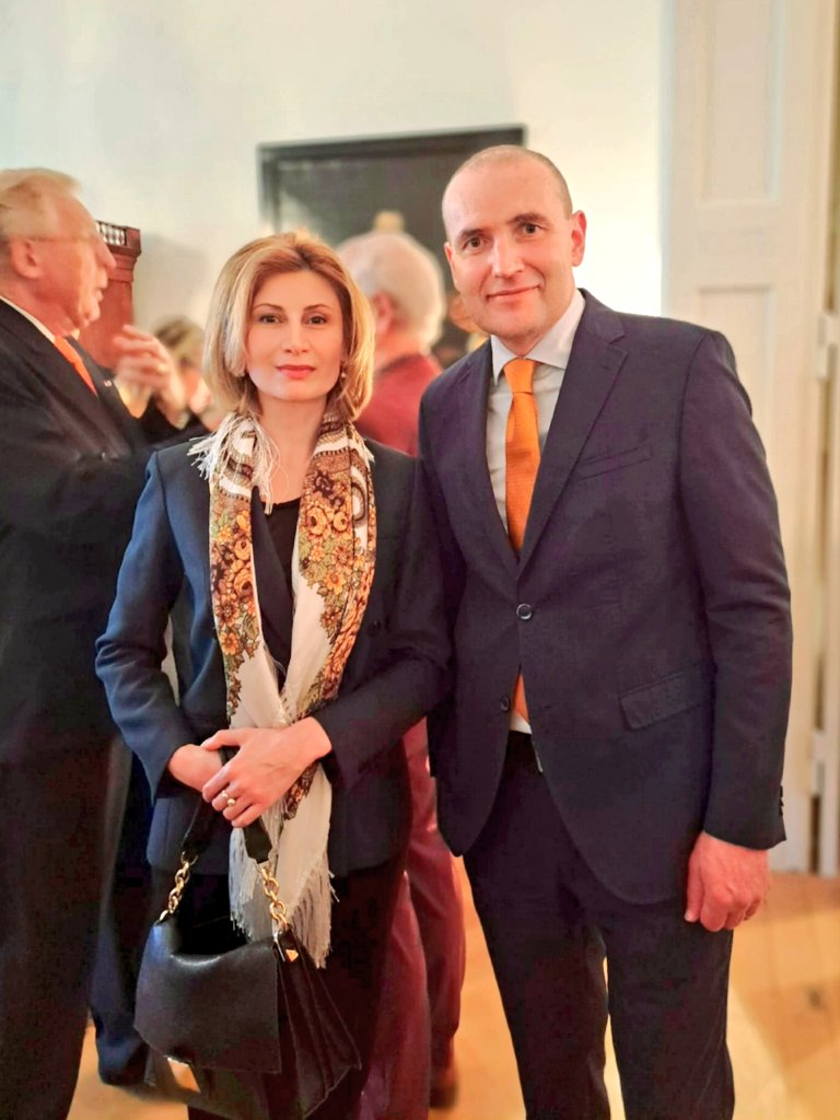 It was a great honour to meet with the President of Iceland <a href="/PresidentISL/">Office of the President of Iceland</a> at <a href="/NLatCoE/">Netherlands at the Council of Europe</a> #KingsDay🌟.  
Icelandic Presidency of the <a href="/coe/">Council of Europe</a> is impressive <a href="/IcelandCoE/">Iceland at CoE 🇮🇸</a> <a href="/ARagnhildur/">Ragnhildur Arnljotsdottir</a>. The words of support to 🇬🇪 very important✊️
<a href="/tanjagonggrijp/">Tanja Gonggrijp</a> thank you for your colourful hospitality🏵