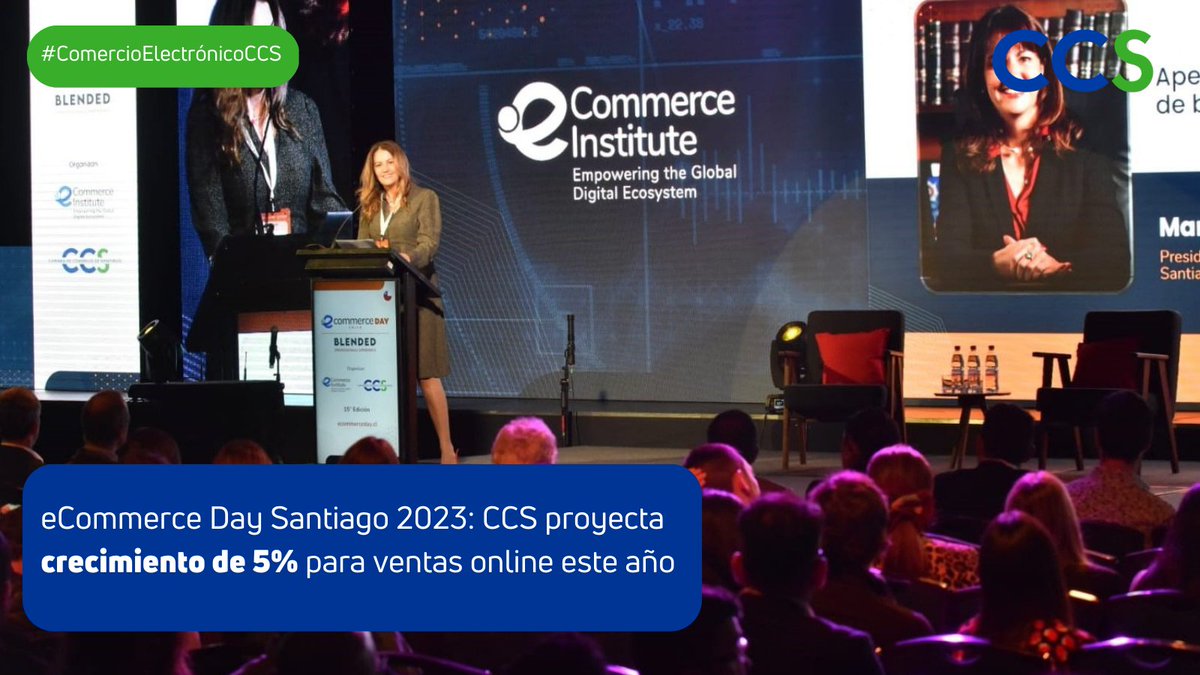 SociosCCS's tweet photo. #eDayCL | Ayer se realizó el "eCommerce Day Santiago 2023", evento organizado por la Cámara de Comercio de Santiago y el @einstituto, que contó con una asistencia récord de más de 2.500 personas 📲🛒🛍 Más detalles de este evento 👉 https://t.co/IW1WyhT3C5 https://t.co/UjK1IL0IUl