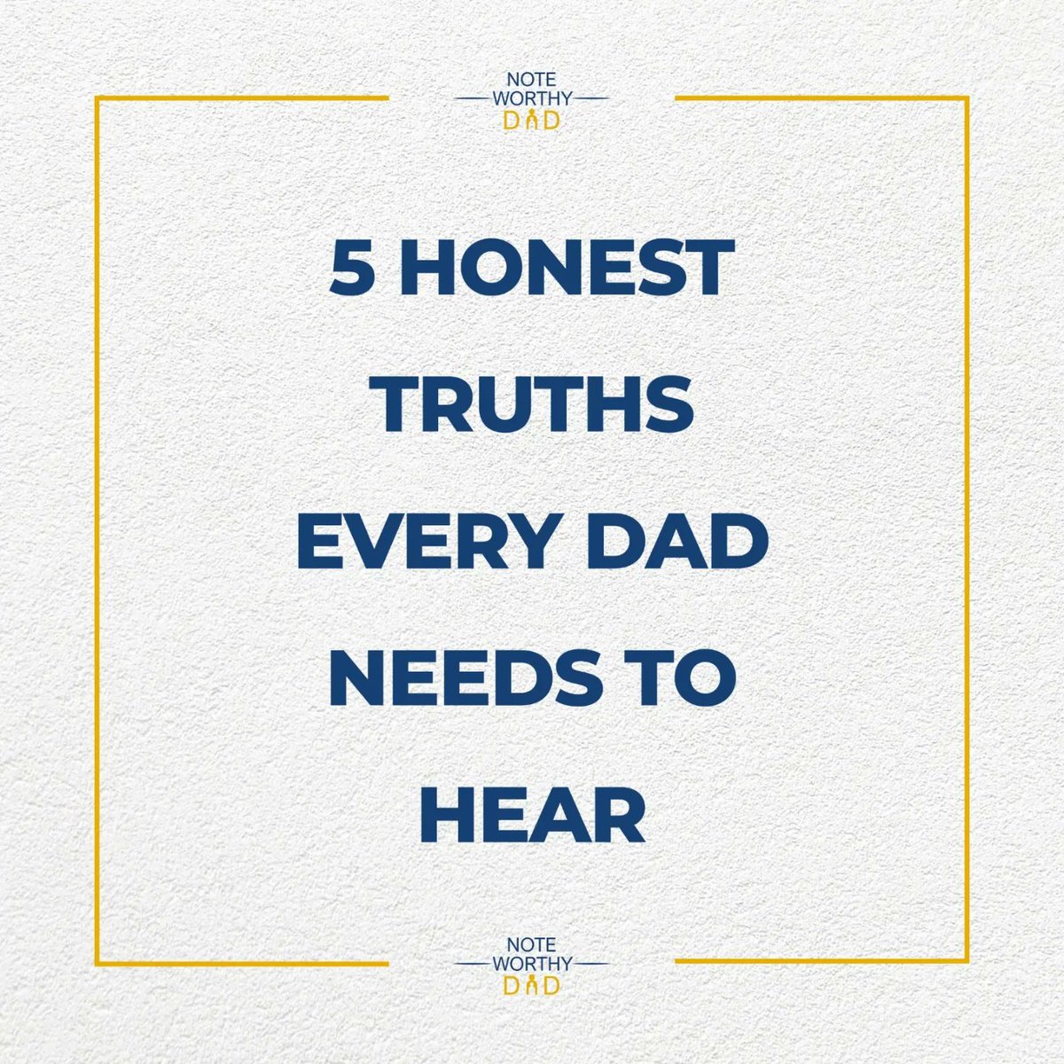 NoteWorthyDad_'s tweet image. NEW BLOG ALERT 📢
5 Honest Truths Every Dad Needs to Hear is now live on our website. Link in our bio 

#fyp #noteworthydad #noteworthydadpodcast #ParentingTips #ParentingStories #ParentingCommunity #ParentingAdvice #DadStruggles #dad #DadsSupportingDads #DadWisdom #lifeofdad