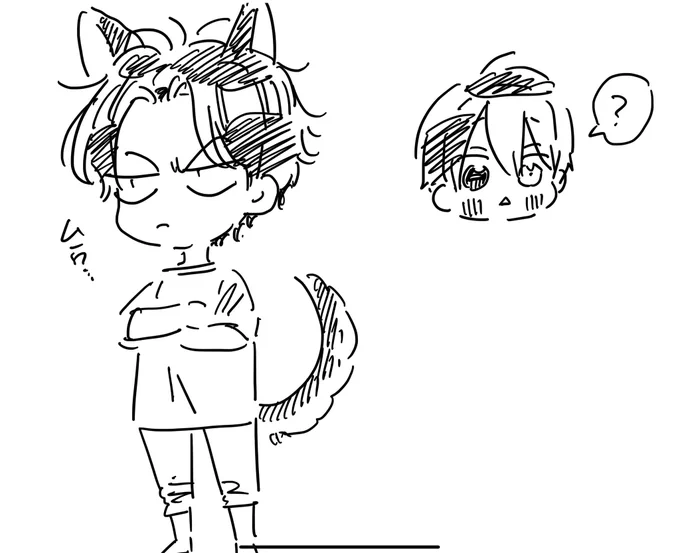 打ち合わせ中に描いてたらくがき(集中してください)