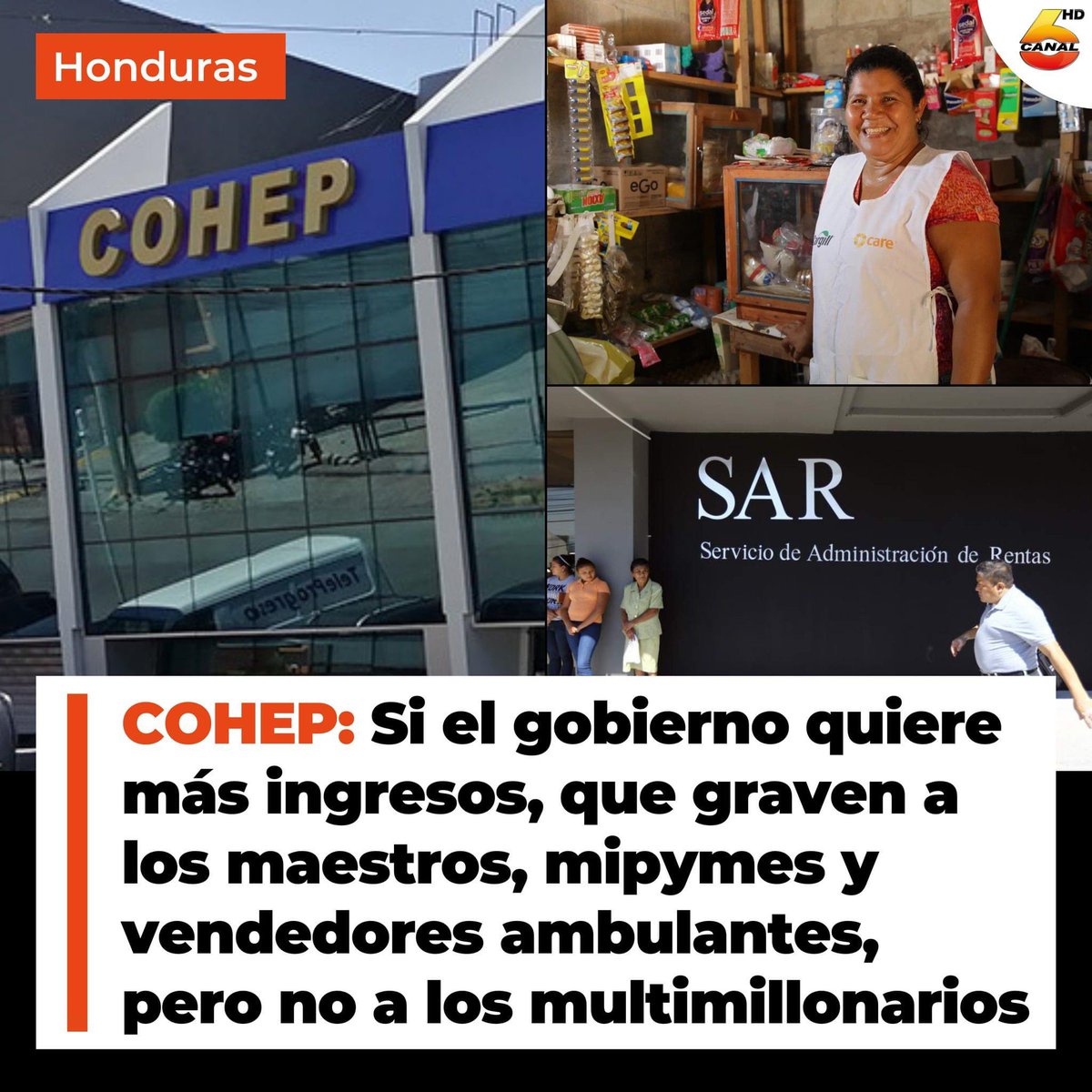 Canal6Honduras's tweet photo. #NOTICIA | El Subsecretario de Finanzas, #RobertoRamirez arremetió contra las figuras y voceros que envía el #COHEP a criticar la Ley de Justicia Tributaria en los foros televisados de medios corporativos.
🌐Ver Más: https://t.co/aRkzG9BGx6
#Honduras #SAR #SEFIN https://t.co/ivOSrdxJzS