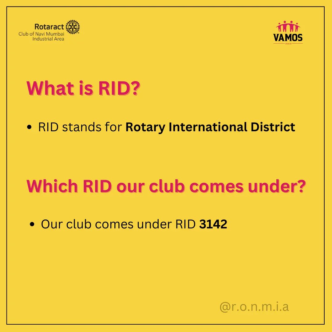 RONMIA_5's tweet photo. Rotaract lexicon!!!!

It is very imp to learn basics of whatever you do...
Here are some basic terminologies and information about Rotaract.✅

You can come to our page anytime incase if you are a newbie and aren't aware about it✨

#featured #explorepage #empowering #rotaract https://t.co/RYo7XR3Vak