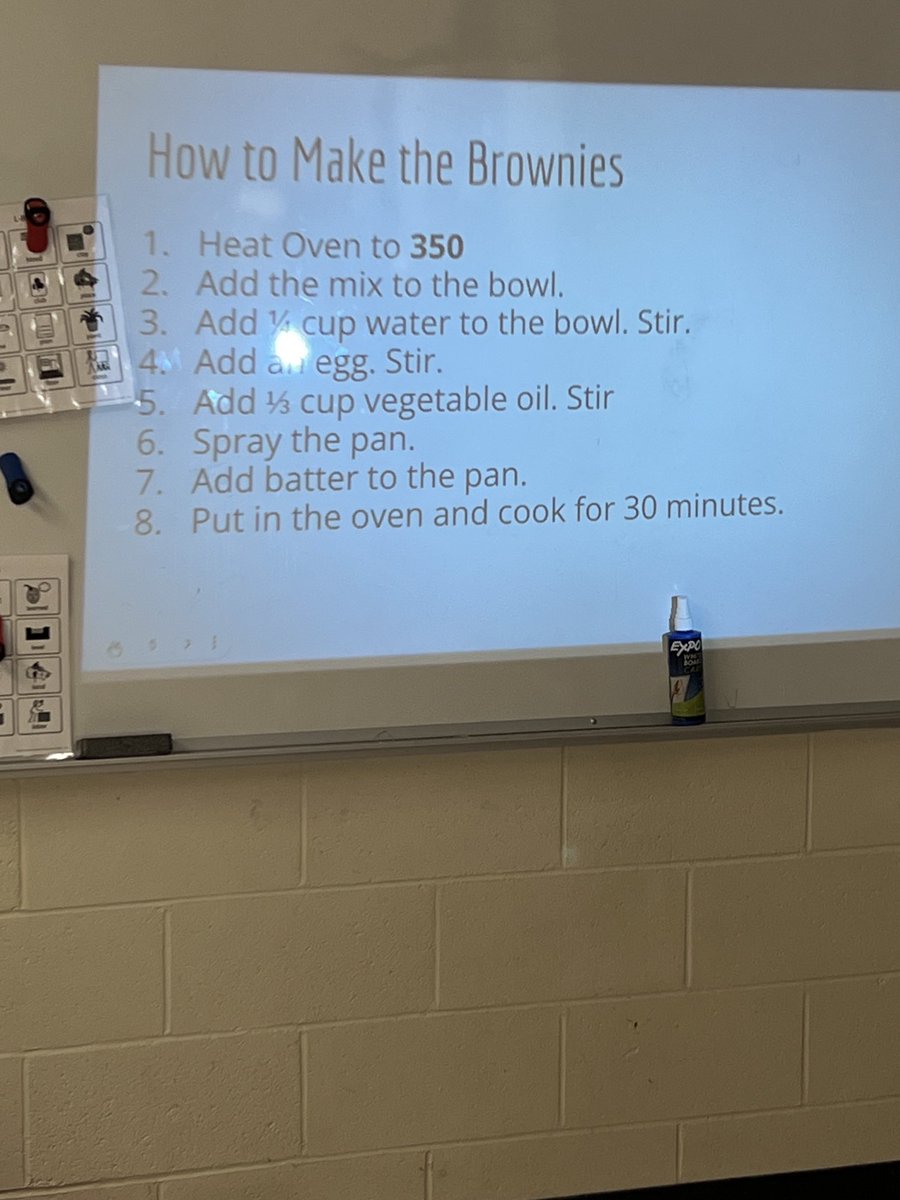 jenfunke's tweet photo. We made chocolate chunk brownies today in cooking group! I’m so impressed with how well the students are following directions and making sure everyone has a turn on this group ❤️. ⁦@Seaside_elem⁩ https://t.co/5L1rQApnQR