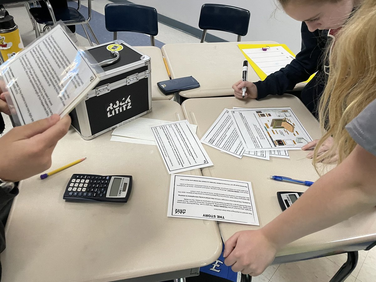 Thank you to <a href="/ROCKLITITZ/">ROCK LITITZ</a> for such a unique experience for my students! They loved being able to “rock the box &amp; save the show”. Students put their team work &amp; engineering skills to the test today &amp; were quite successful💛🖤!