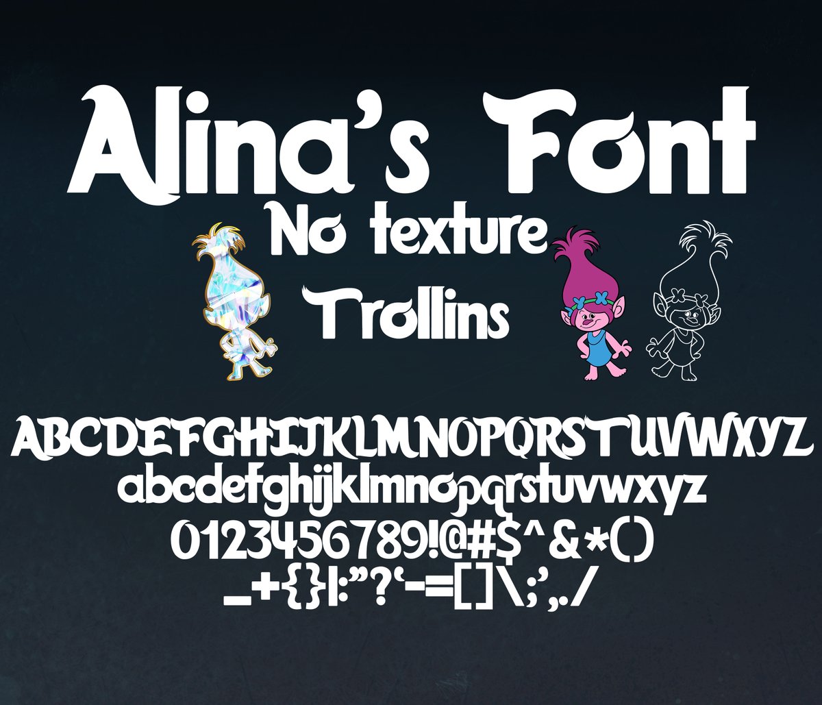 AlinasFonts's tweet photo. My #etsy shop Trolls Font 2023 https://t.co/509a3lskXC #alinasrealfont #trollsfont #trollsalphabet #trollssvg #trollspng #trollsclipart #trollsbandtogether #trollsbirthday #trollsparty #trollsworldtour https://t.co/T8HCJUZV03