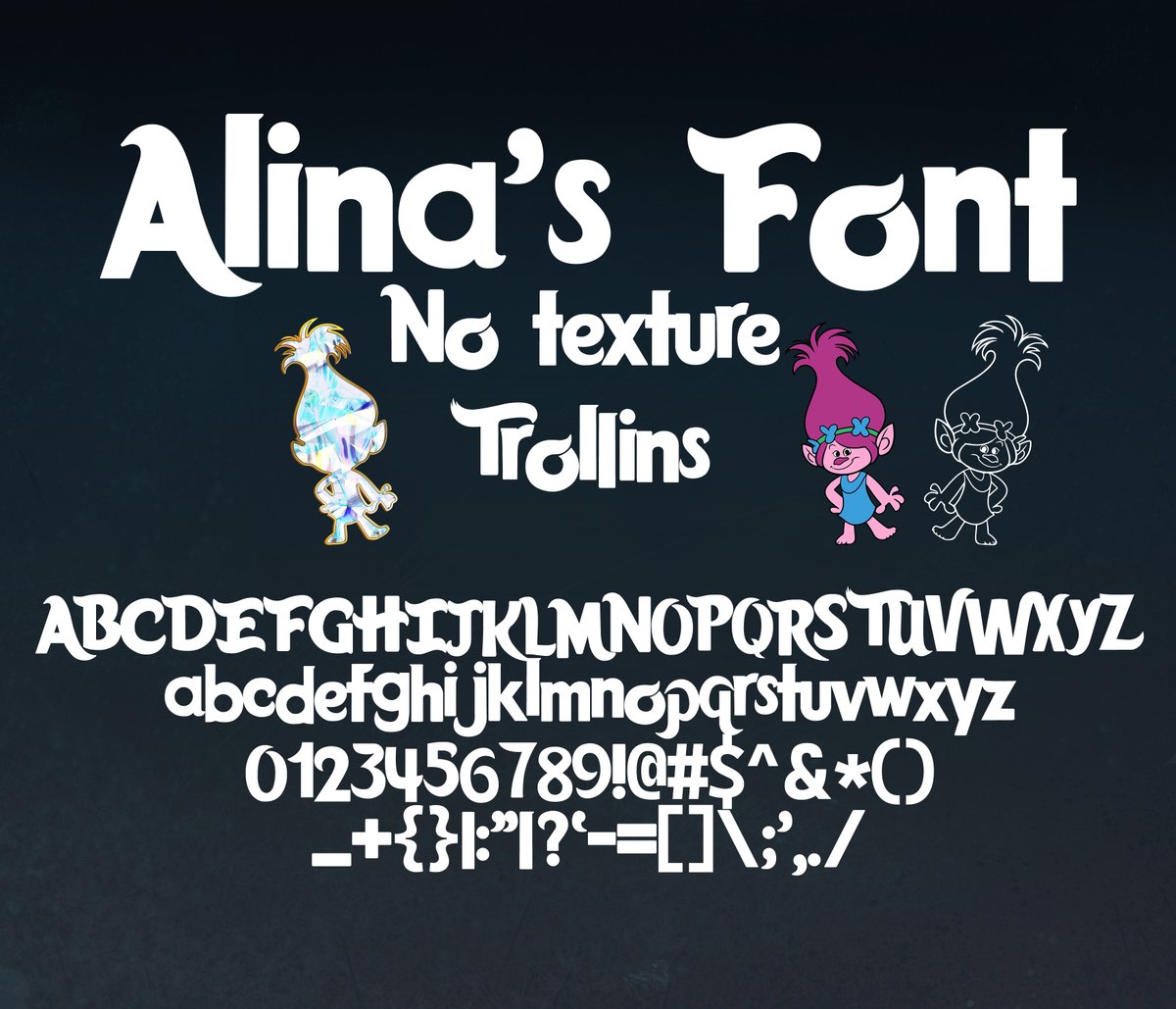 AlinasFonts's tweet photo. My #etsy shop Trolls Font 2023 https://t.co/509a3lskXC #alinasrealfont #trollsfont #trollsalphabet #trollssvg #trollspng #trollsclipart #trollsbandtogether #trollsbirthday #trollsparty #trollsworldtour https://t.co/T8HCJUZV03