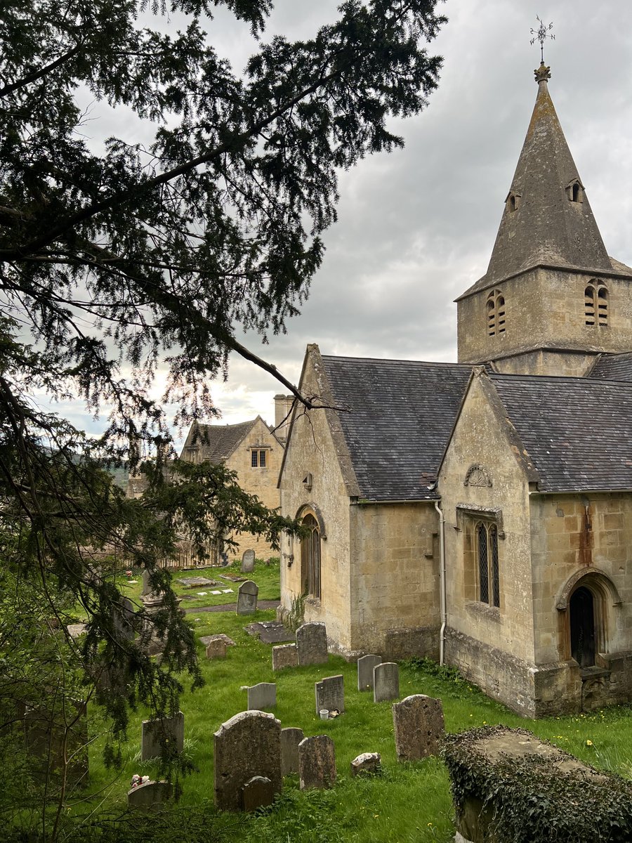 A fitting sky for this scene. Love this little church too. #cotswoldlife #dowdeswell #cheltenham