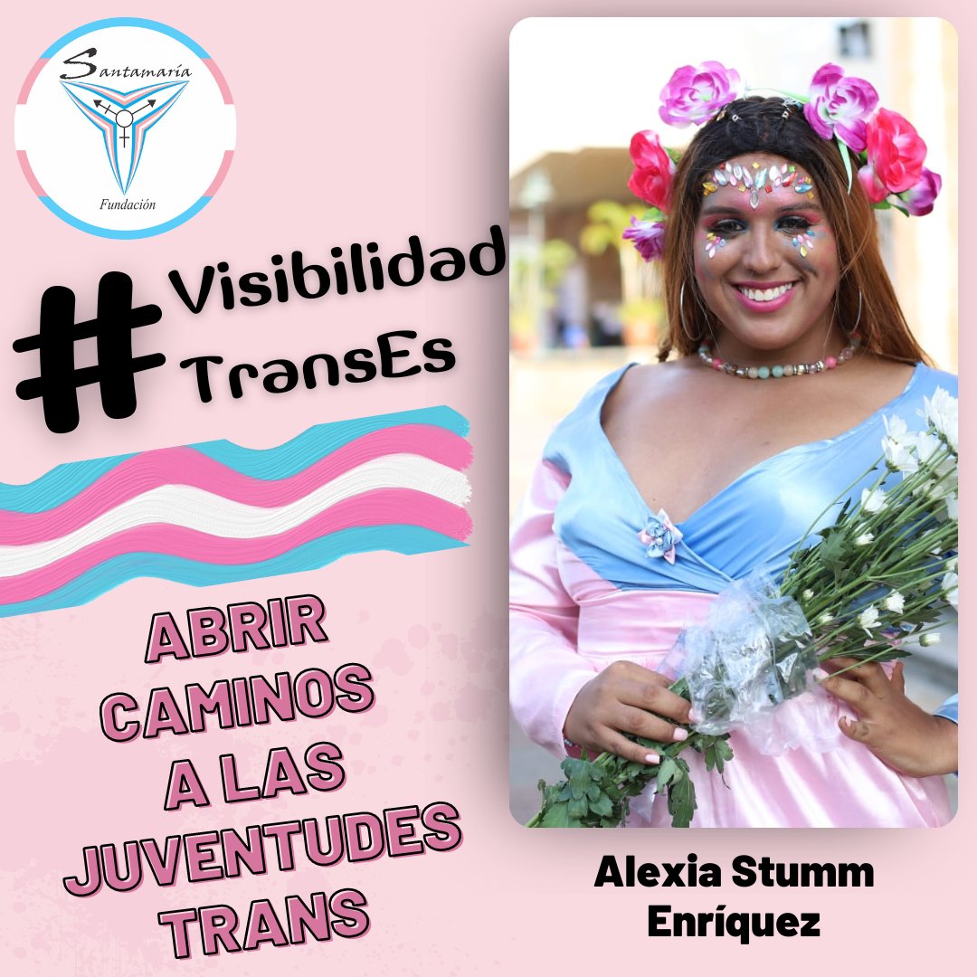 SantamariaFunda's tweet photo. Día 1️⃣5️⃣ 🏳‍⚧
Alexia Stumm Enríquez  👏🏾, gracias por abrir caminos a las juventudes TRANS y por toda tu incidencia TRANSformadora 🏳‍⚧.

En estos 3️⃣0️⃣ días de Visibilidad TRANS queremos reconocer algunos de los miles de liderazgos que desde sus luchas, TRANSforman el mundo 🌎. https://t.co/0K29aZe6yE