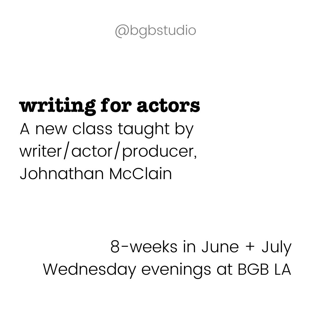 BGBStudio's tweet photo. If you have a story to tell but don’t know where to start… We have the class for you. 
https://t.co/U66VxyU6kt
#actorwriters #createyourownwork https://t.co/4rPInzRpr3