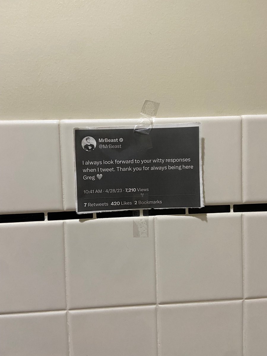 greg16676935420's tweet photo. Thank you @MrBeast https://t.co/da8NGUuZ6x