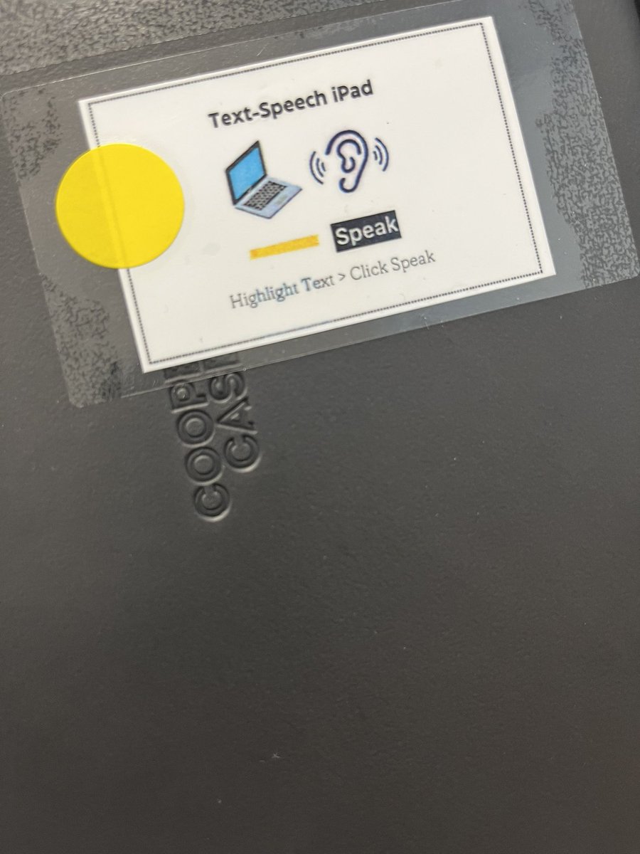 paige_watson_'s tweet photo. Making it quick and easy to access text-to-speech on all devices in our school! #inclusion #visualsforall #WeAreCBE @glendalecbe https://t.co/xoSyuoEadf