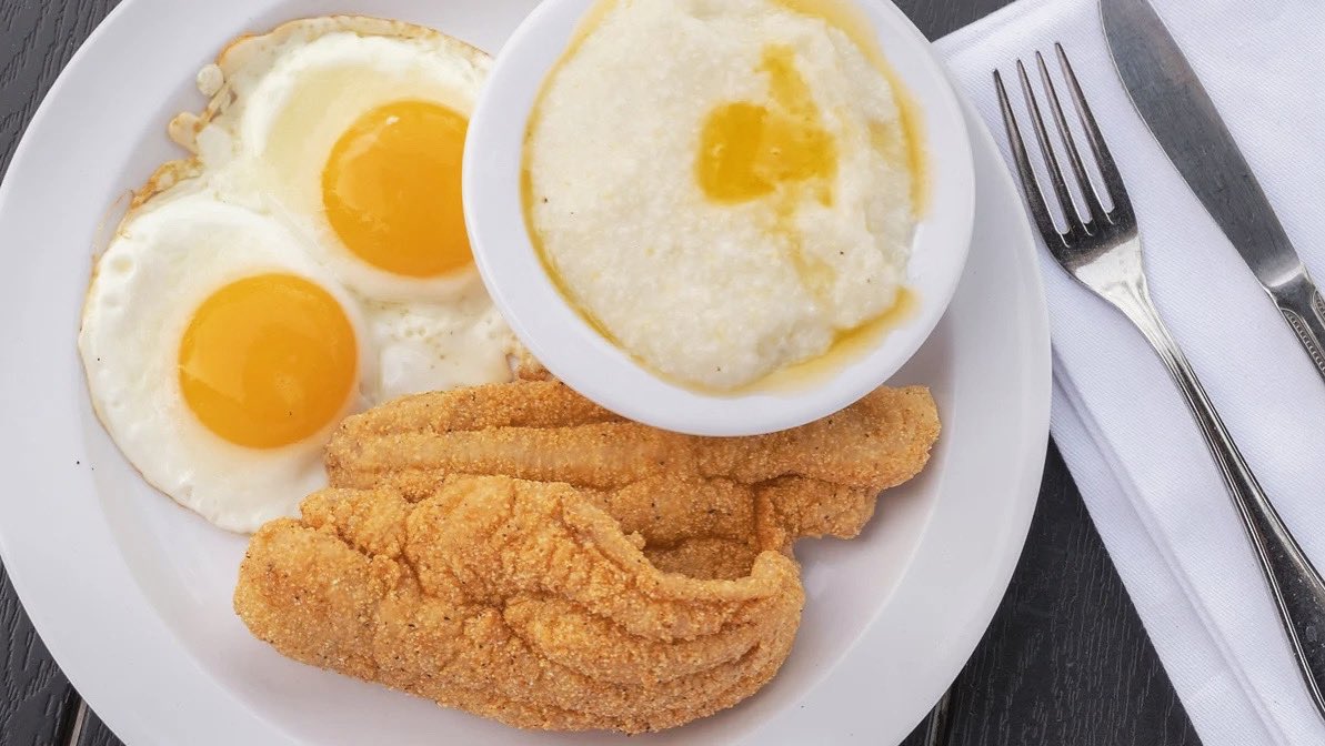 We’re back with a fan favorite, 
The Catfish Breakfast 😋
#CatFishBreakfast #catfish #breakfastininglewood #breakfastinlosangeles #bestbreakfast #breakfastsandwich #breakfastpotatoes #chickenandwaffle #grits #southernfood