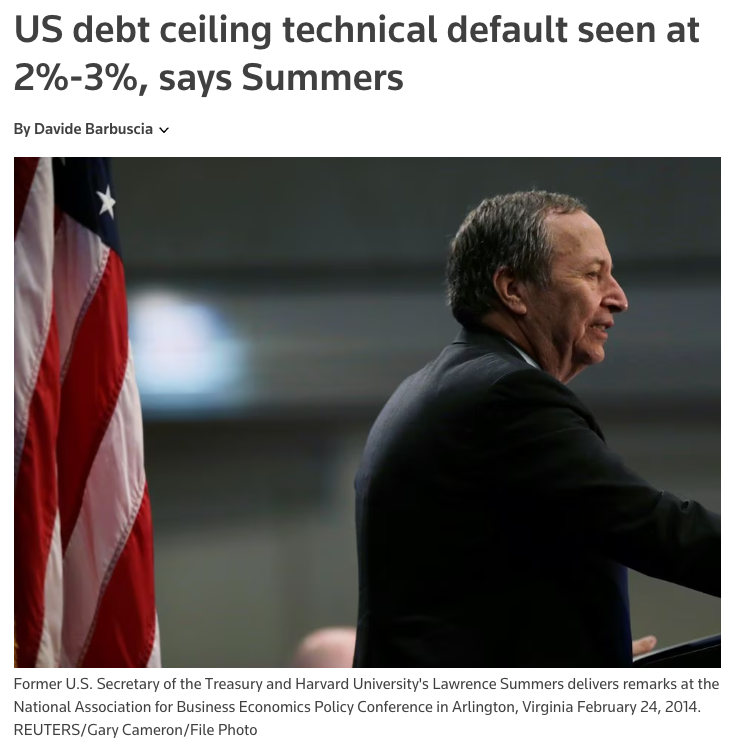 balajis's tweet image. Not backtracking on anything.
I said 10% chance fiat crisis happens in months, 70% chance in years, 19% chance in decades, 1% in centuries.
But 10% is very high, and worth drawing attention to.
Others also believe the probability of sovereign default is at all time highs.