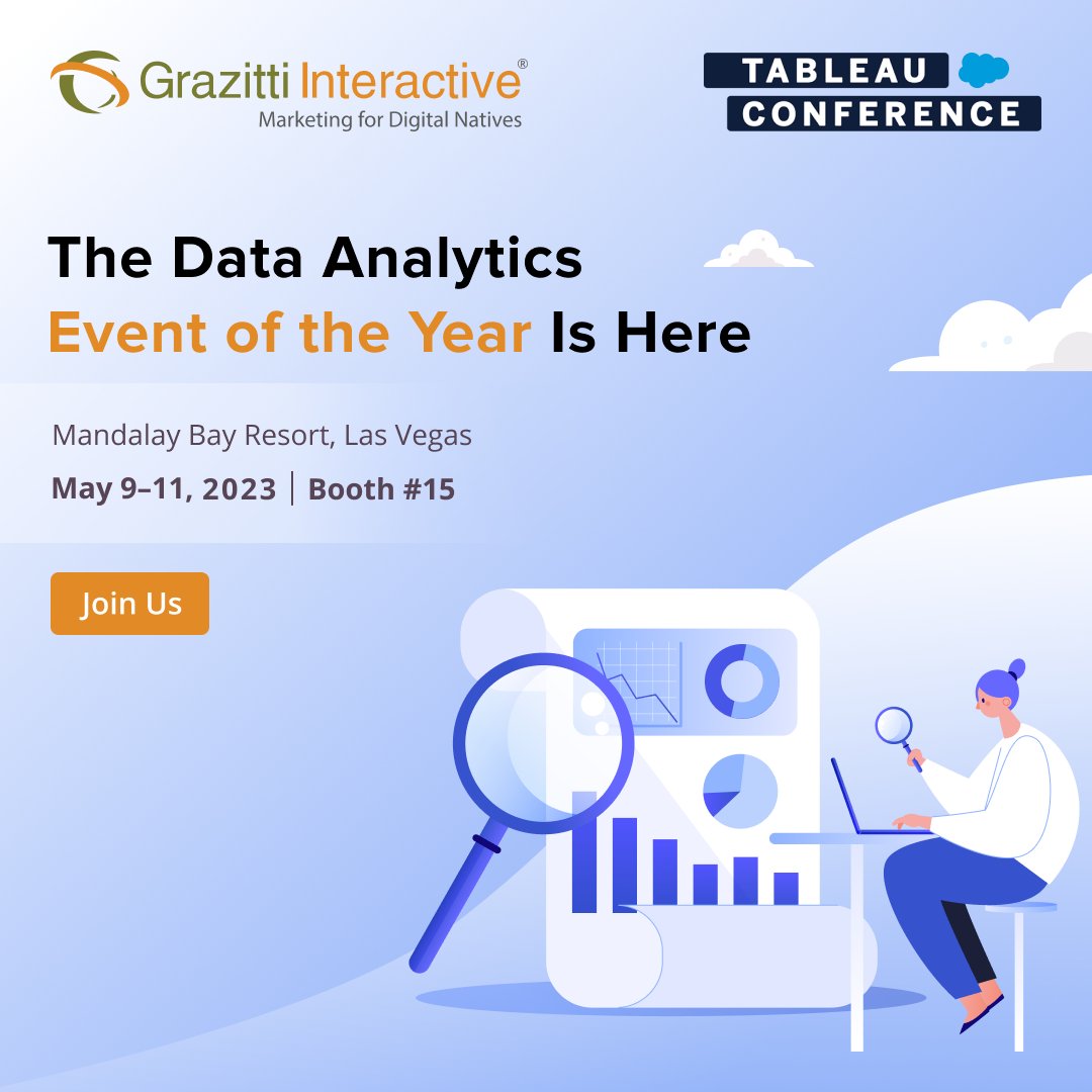 Grazitti's tweet photo. The wait is almost over! The Tableau Conference is just around the corner! Join us to connect with fellow data enthusiasts and explore the latest.

👉 https://t.co/0STLvAZreH 👈

#DataFam #Tableau #Data23 #Grazitti https://t.co/qlv2AfSkcu