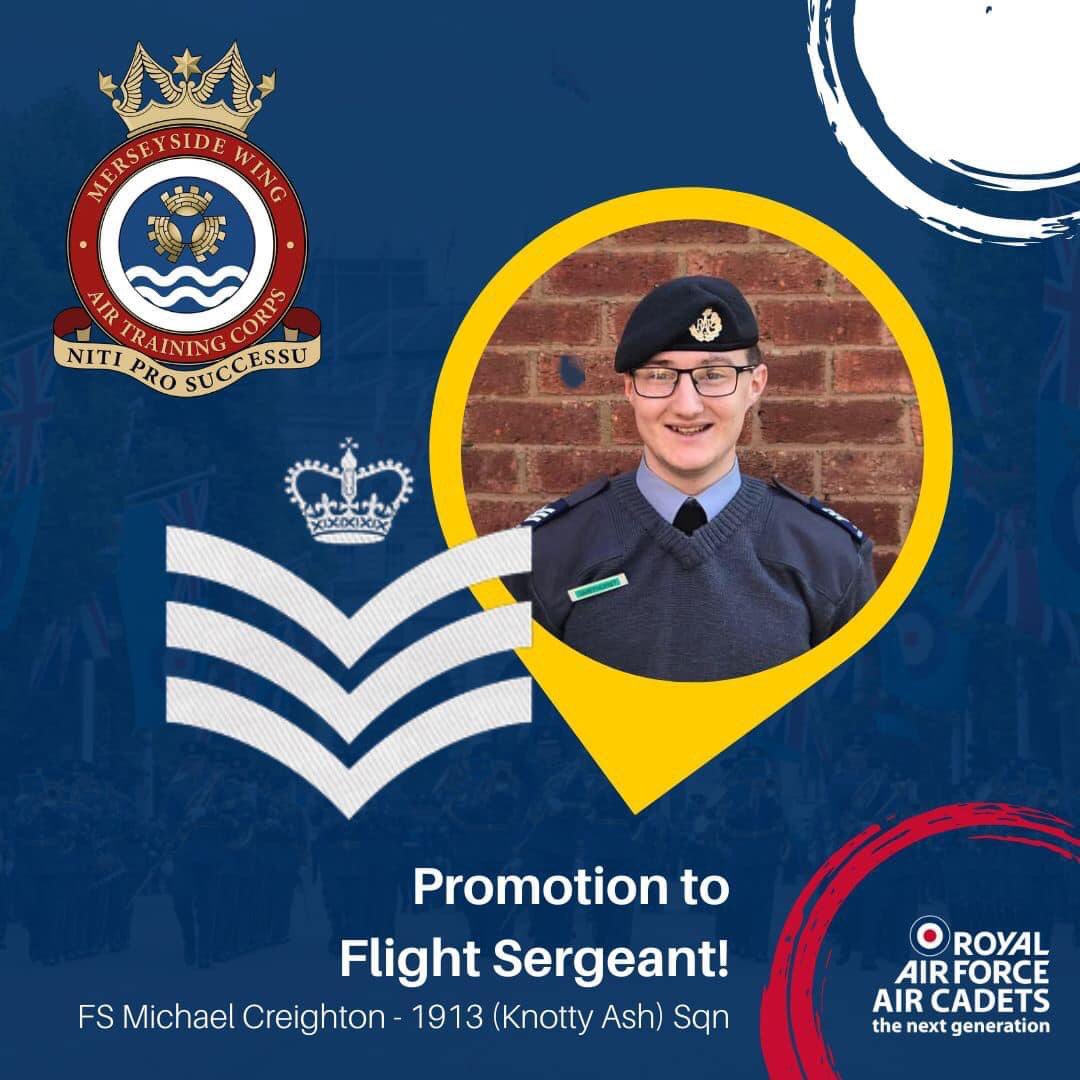 Congratulations to you both on your promotion to Flight Sergeant. <a href="/MerseysideWing/">Merseyside Wing</a> <a href="/1913ATC/">1913 (Knotty Ash) Sqn</a> <a href="/2184UptonSqn/">2184 (Upton) Sqn</a>