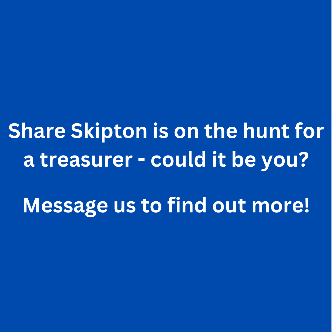 We're looking for a treasurer for our steering group as we set up Share Skipton, our local Library of Things - a great time to get involved! DM us to find out more #LibraryOfThings #Skipton #Volunteer #BorrowDontBuy