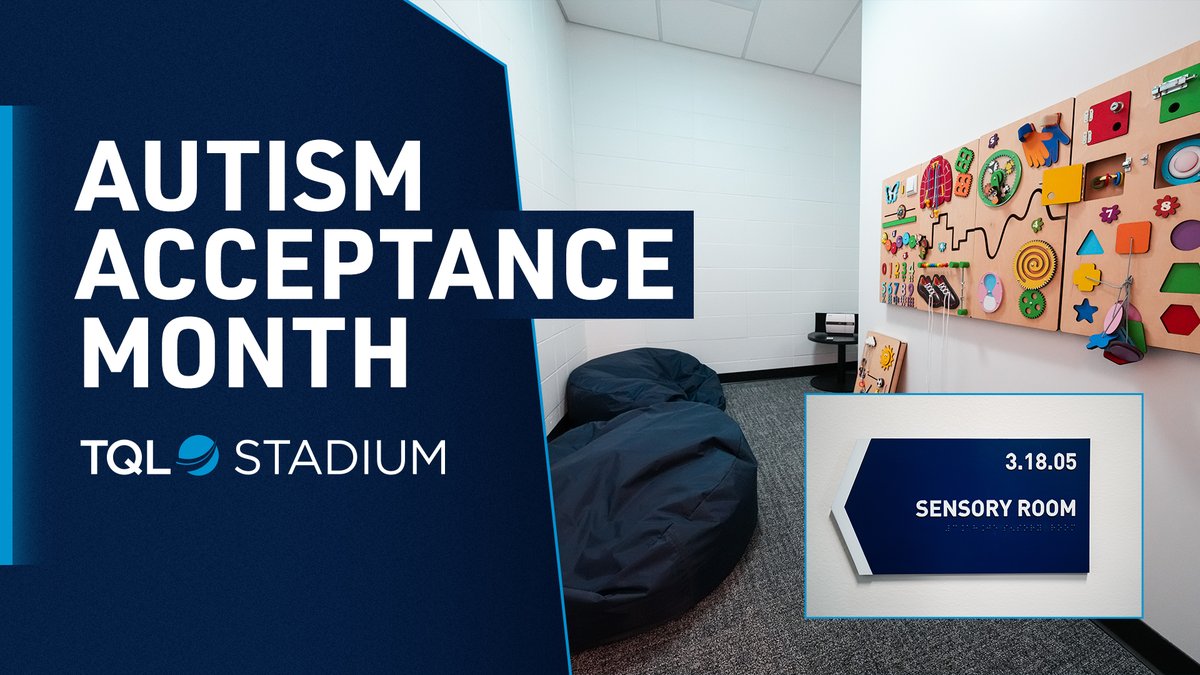 This Autism Acceptance Month and every month, we're celebrating neurodiversity. 

Our sensory room, located in the back of the Guest Experience Center behind section E6, is open to any guest in need of a quiet, therapeutic space to go to during events.