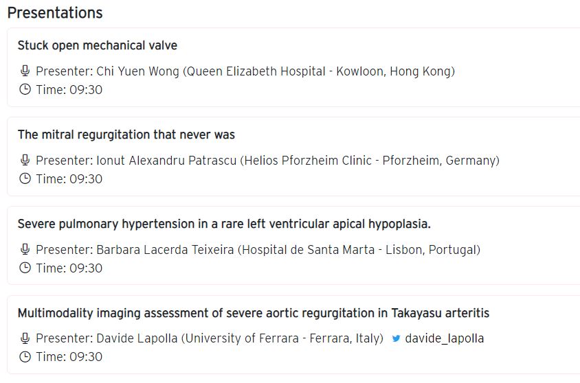 echo_stepbystep's tweet photo. Valve Heart Disease 5 #VHD #EACVI2023 
⏱️09:30-⌛️10:15 📌Clinical Case Corner
Chairpersons Tomasz Kukulski🇵🇱 &amp; Gerry McCann🇬🇧
🗣️ Chi Yuen Wong🇭🇰 &amp; Ionut A. Patrascu🇩🇪 &amp; Barbara L.Teixeira🇵🇹 &amp; @davide_lapolla
@EACVIPresident @saramoscatelli7 @denisamuraru @DonalErwan @drozgeozden https://t.co/sPWu1r9juj