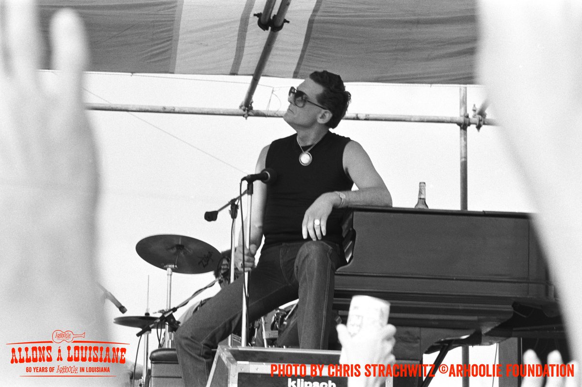 Chris Strachwitz didn’t just photograph those on the Arhoolie label. He recognized the power of “The Killer” Jerry Lee Lewis. @jazzfest @jazzfestarchive @Jazznheritage @wwoz_neworleans @krvsmedia