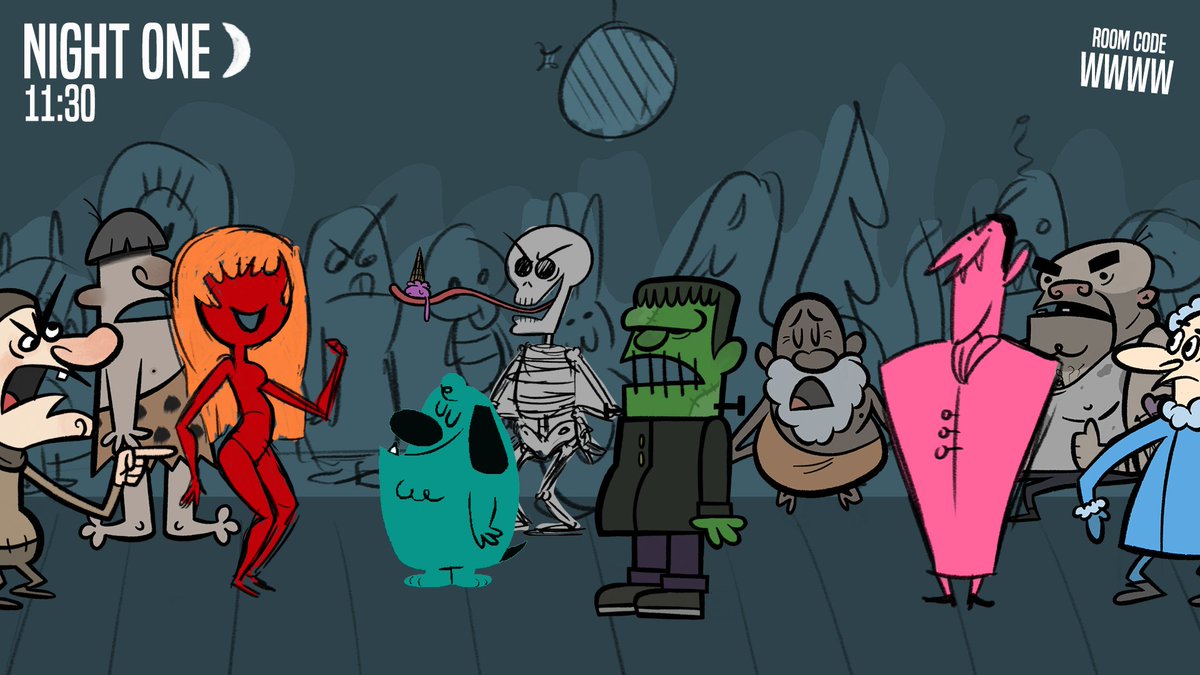 jackboxgames's tweet photo. 👻 Monster Seeking Monster behind the scenes    

Take a look at these art concepts for Monster Seeking Monster.  

Just a couple more days left to pick up a discounted Steam code for #PartyPack4.  

Shop now. 🔗 https://t.co/OMLAQYsGBJ https://t.co/yQvxlIlwFN