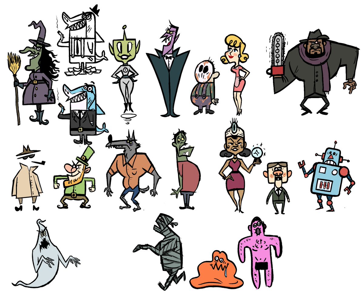 jackboxgames's tweet photo. 👻 Monster Seeking Monster behind the scenes    

Take a look at these art concepts for Monster Seeking Monster.  

Just a couple more days left to pick up a discounted Steam code for #PartyPack4.  

Shop now. 🔗 https://t.co/OMLAQYsGBJ https://t.co/yQvxlIlwFN