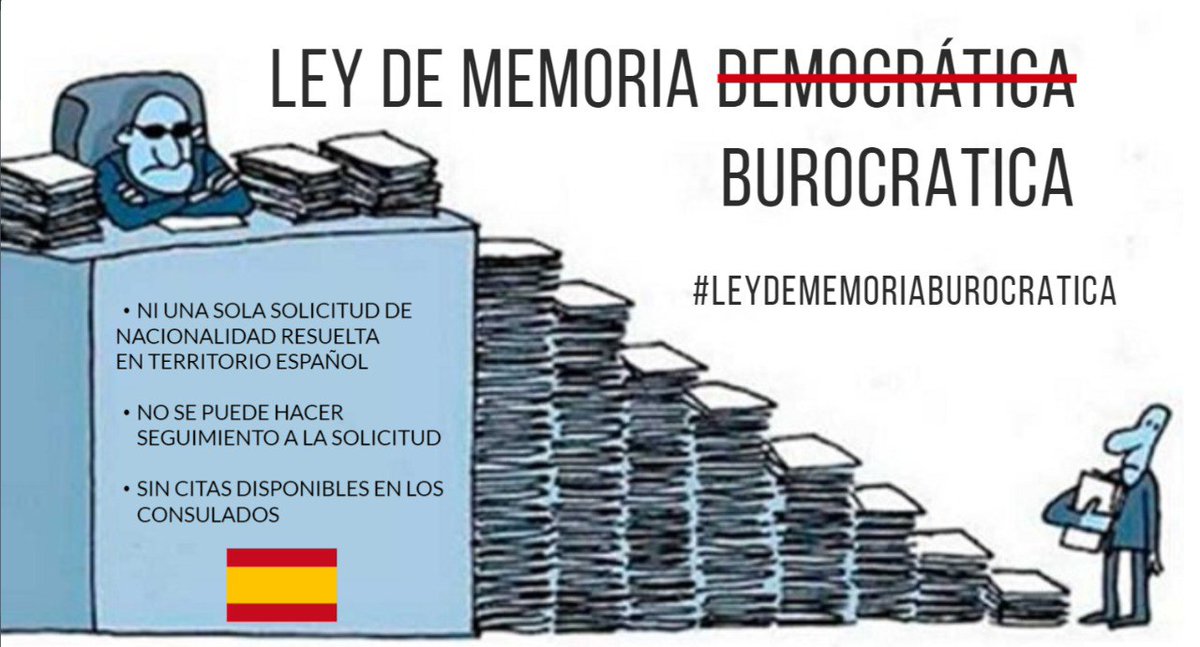 DanielSanFa's tweet photo. Y como no podia ser de otra forma! los registros civiles convirtieron la Ley De Memoria Democratica en Ley de Memoria Burocratica recordandonos que España aun esta muy lejos de contar con un registro civil eficiente y que acate a cabalidad la leyes! #LeyDeMemoriaBurocratica https://t.co/2lgtgKwOpl