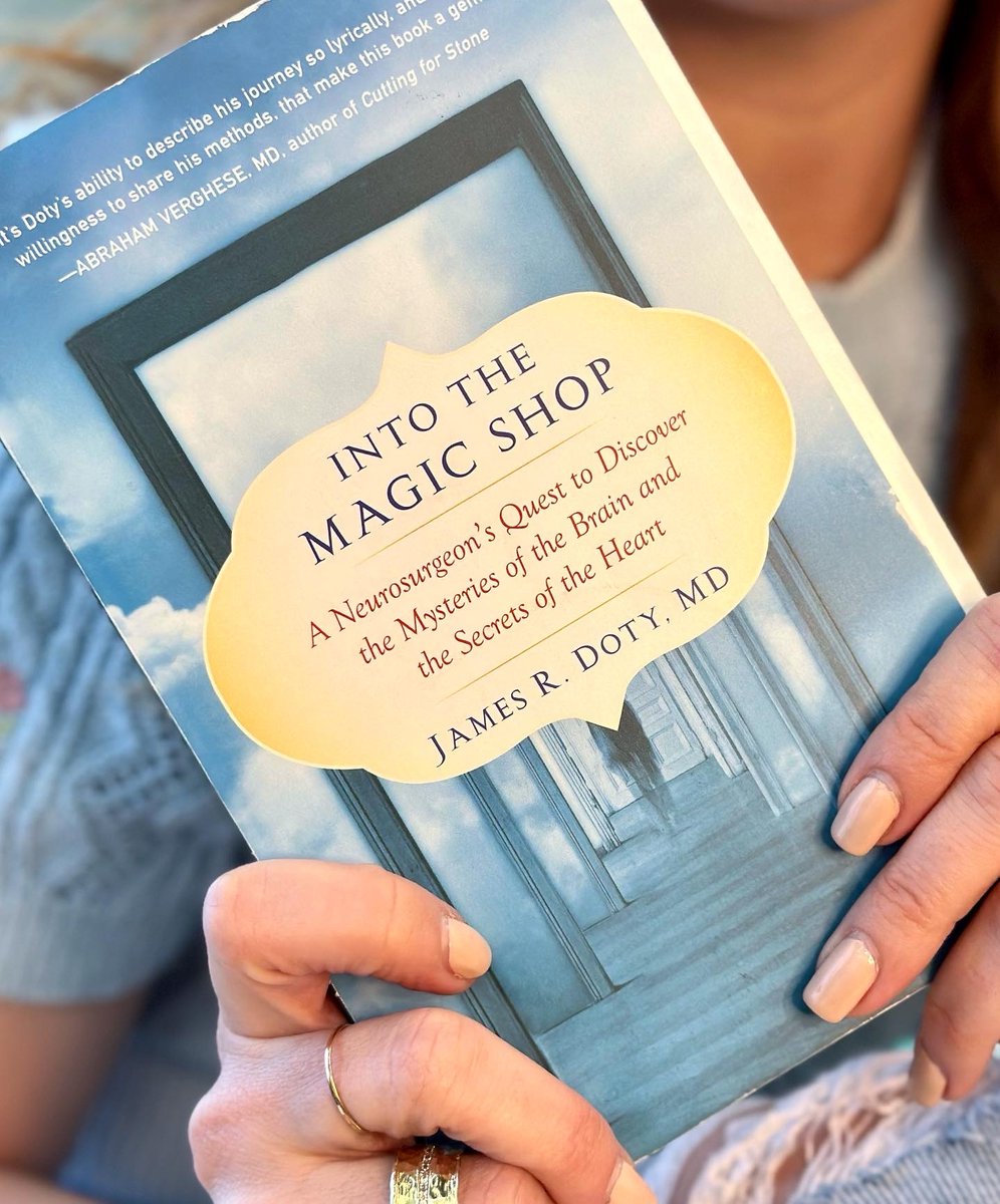 Melindacea's tweet photo. Into the Magic Shop by @jamesrdotymd is so inspiring! If you haven't read this book, it's a must read to understand the things that can happen when you harness the power of both your brain and your heart. It's magic, TRULY! 

#authorlife #bookrecommendations #kindness https://t.co/bEHMHyeGTd