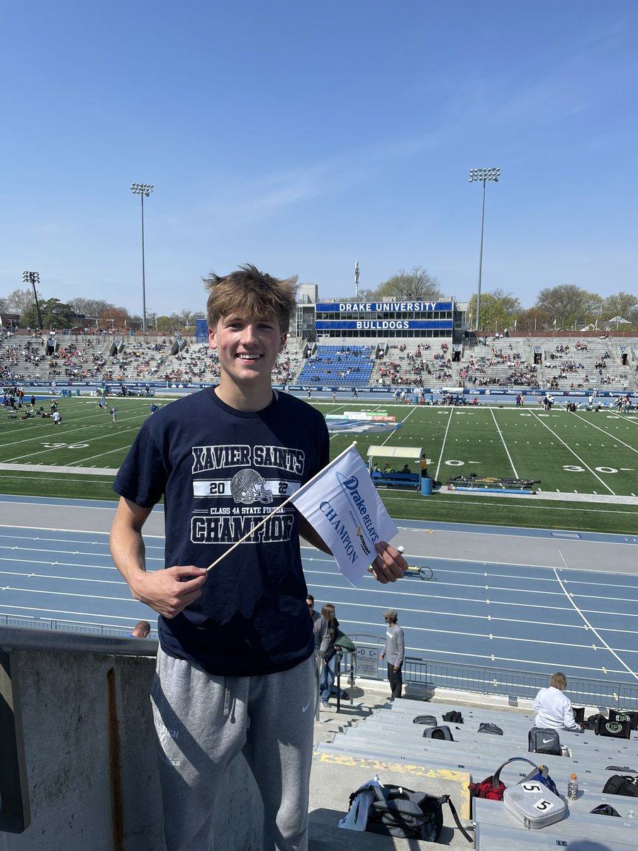 Couldn’t be more happy or proud of this dude. His work ethic is amazing! He studies his event, reflects, makes adjustments, and is incredibly coachable. Thank you <a href="/GraysonHartman2/">Grayson Hartman</a> for putting in the work and earning this. Drake champ!