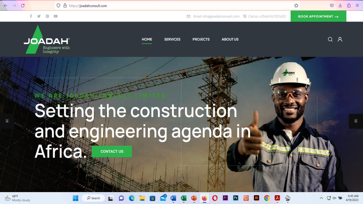 RELAUNCH OF OUR WEBSITE:
As part of Rebranding, we have reworked on our website. I love it. Sagara's Bullseye was contracted to work on this and to me he is the best website Builder in Uganda. His Contact: 0782758756

CHECK US HERE:
JOADAHCONSULT.COM